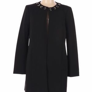 Ann Klein black long dress blazer